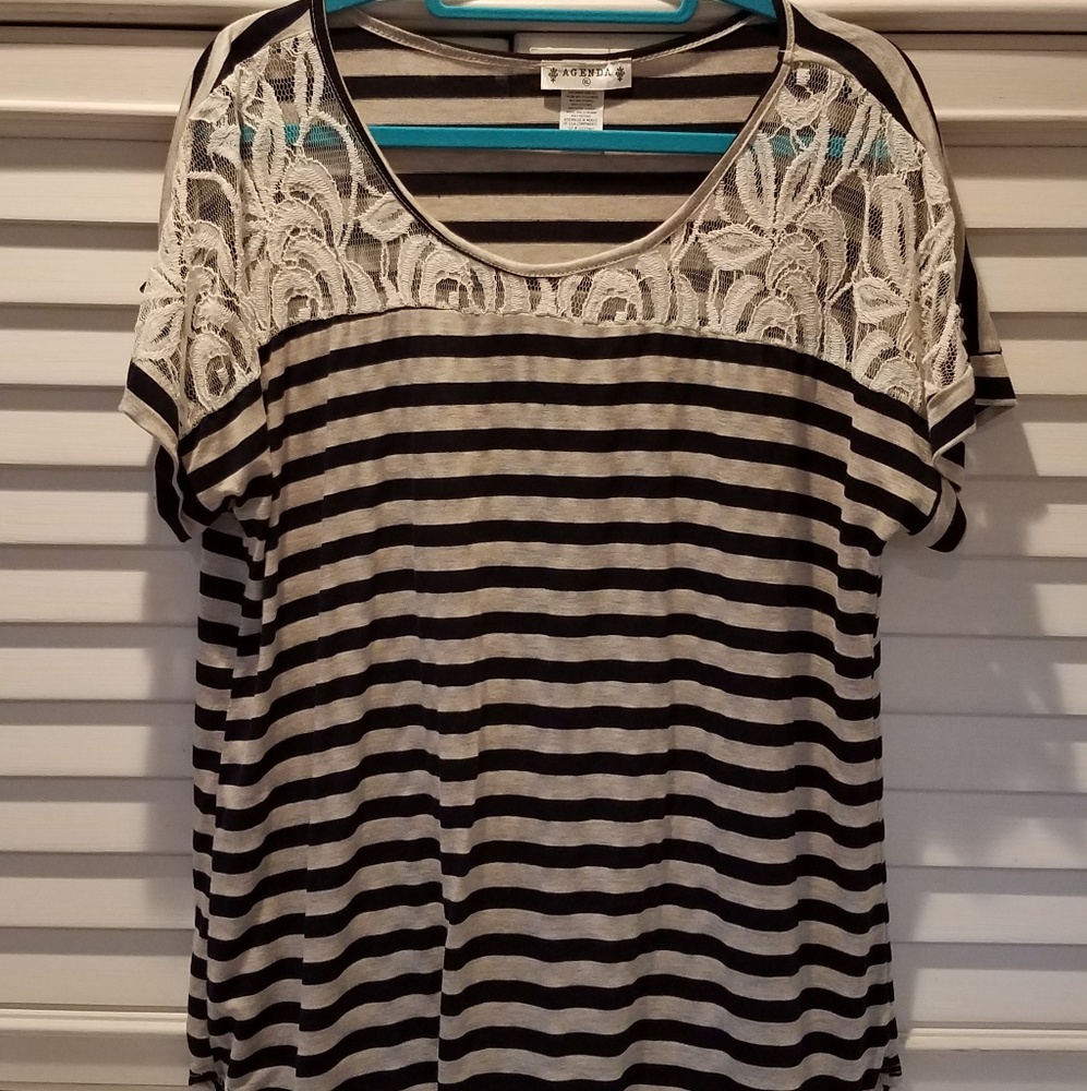 Navy & Cream Shirt